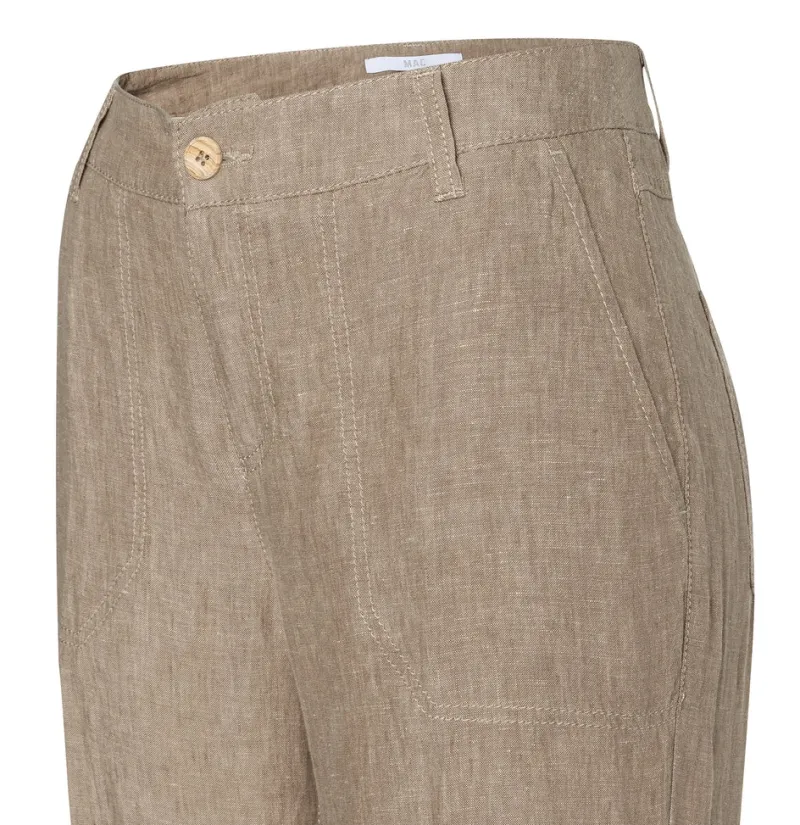 MAC Hosen*JEANS - NORA, Pure linen Braun
