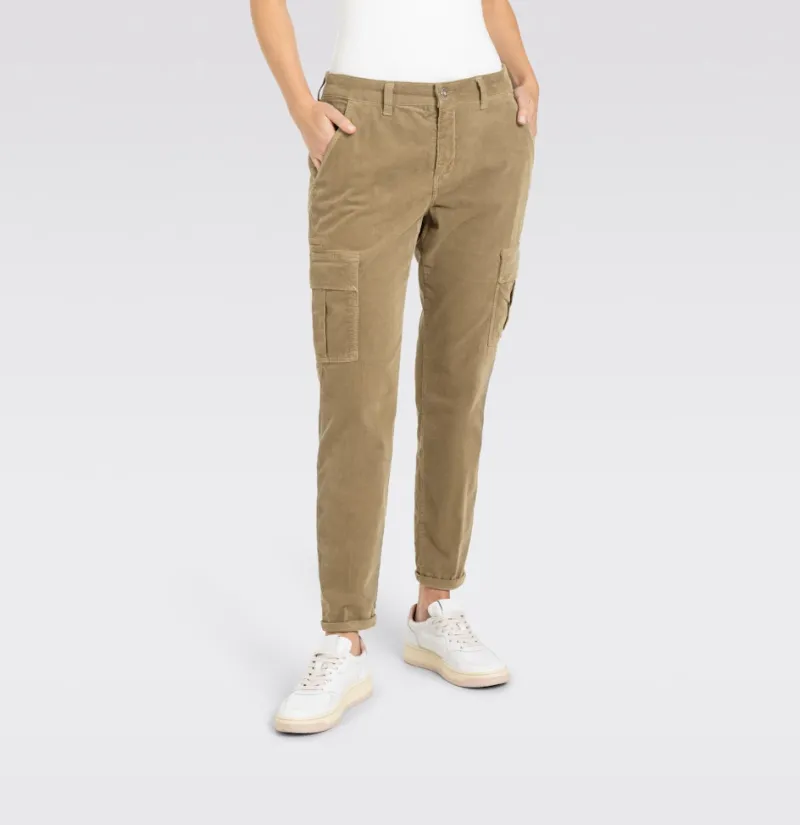 MAC Hosen*JEANS - RICH CARGO, Baby soft corduroy Grün