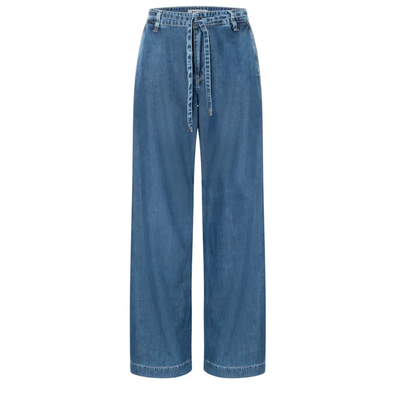 MAC Hosen*JEANS - WENDY, Fluid tencel Blau