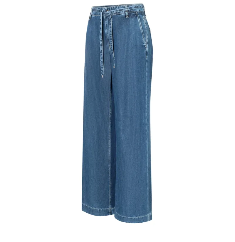 MAC Hosen*JEANS - WENDY, Fluid tencel Blau