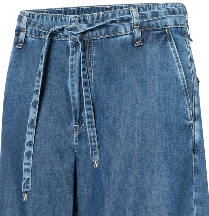MAC Hosen*JEANS - WENDY, Fluid tencel Blau