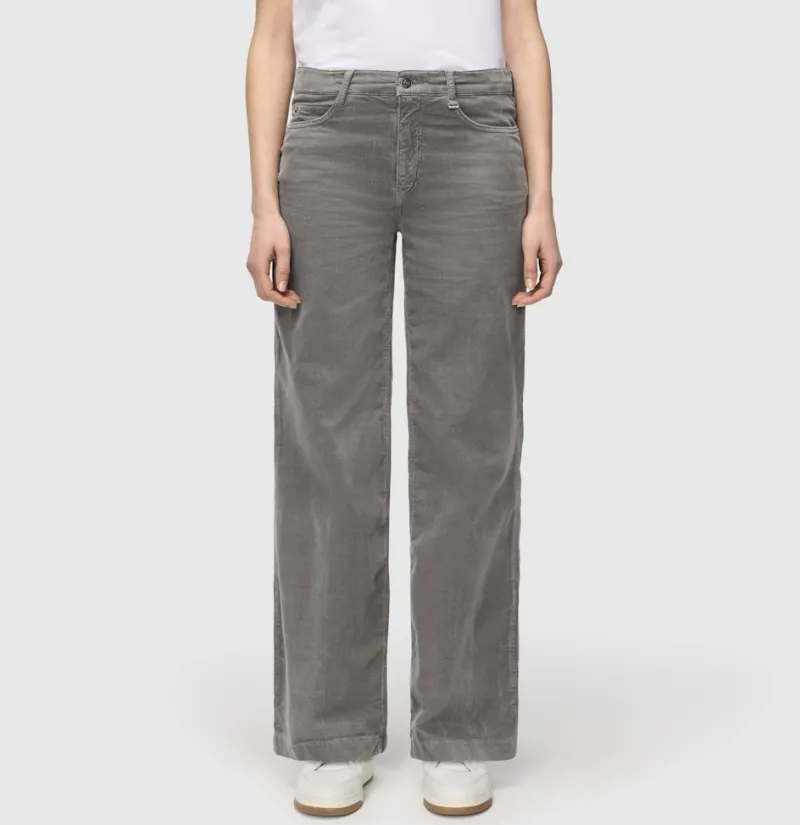 MAC Hosen*JEANS - WIDE, Baby soft corduroy Grau