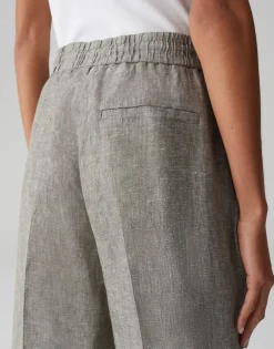 Opus Hosen*Maikito linen olive leaf