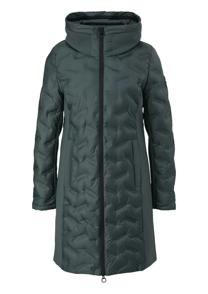s.Oliver Jacken*Mantel mit Kapuze im Kragen Grün