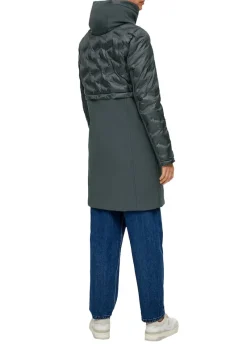 s.Oliver Jacken*Mantel mit Kapuze im Kragen Grün