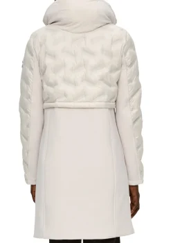 s.Oliver Jacken*Mantel mit Kapuze im Kragen creme