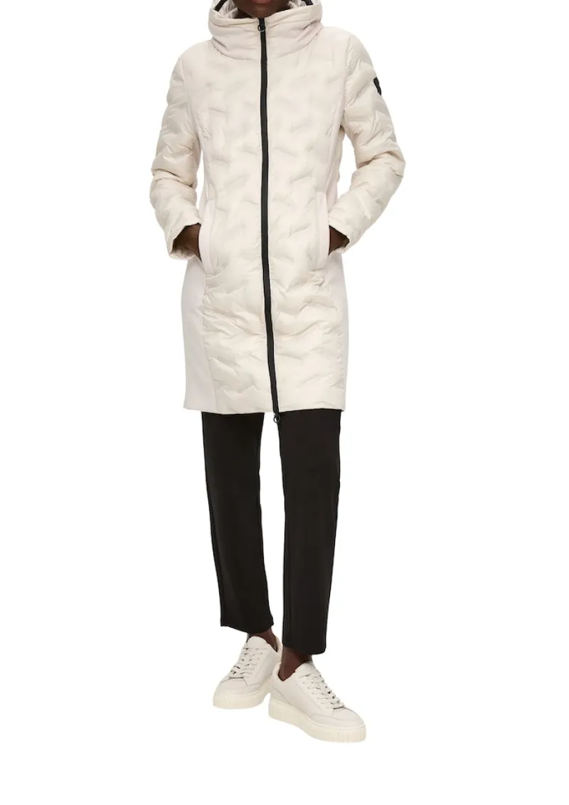 s.Oliver Jacken*Mantel mit Kapuze im Kragen creme