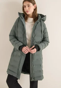Cecil Jacken*Mantel mit nahtloser Steppung pastel olive