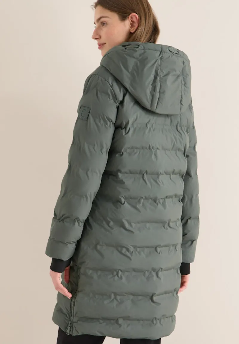 Cecil Jacken*Mantel mit nahtloser Steppung pastel olive