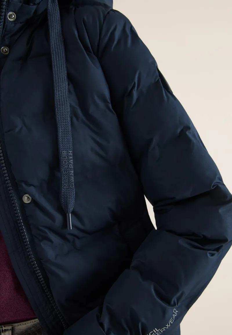 Cecil Jacken*Mantel mit nahtloser Steppung dark navy blue