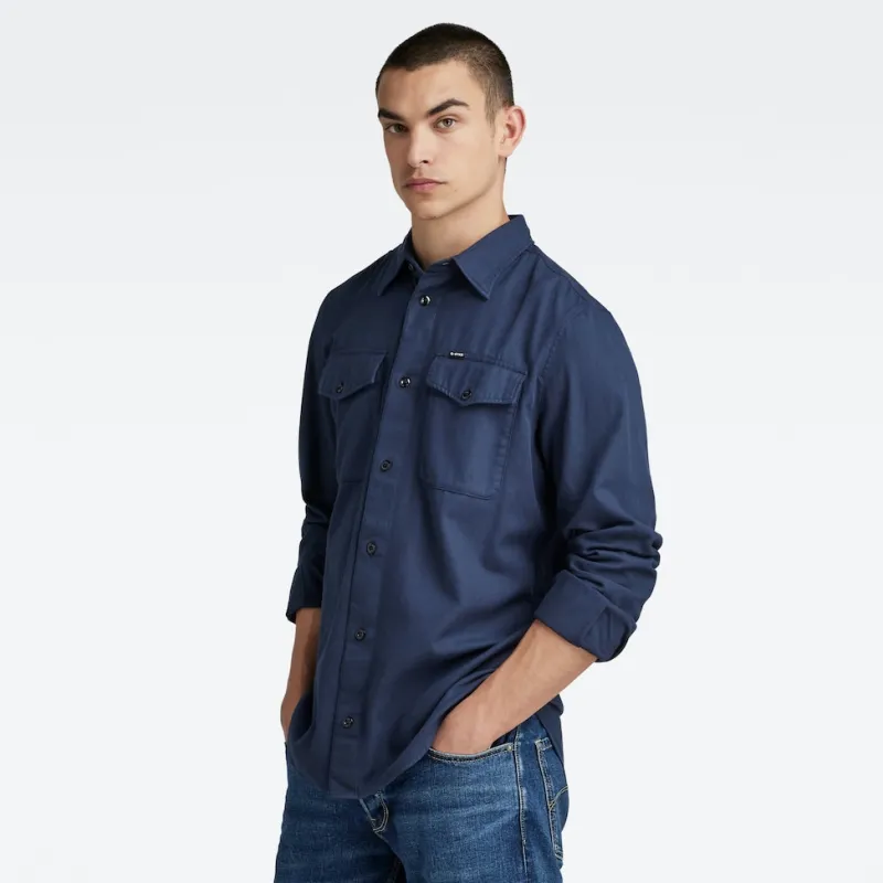 G-star Raw Hemden*Marine Slim Shirt ls sartho blue gd