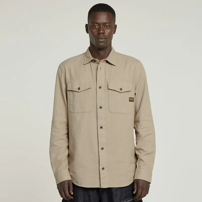 G-star Raw Hemden*Marine Slim Shirt ls vintage khaki gd