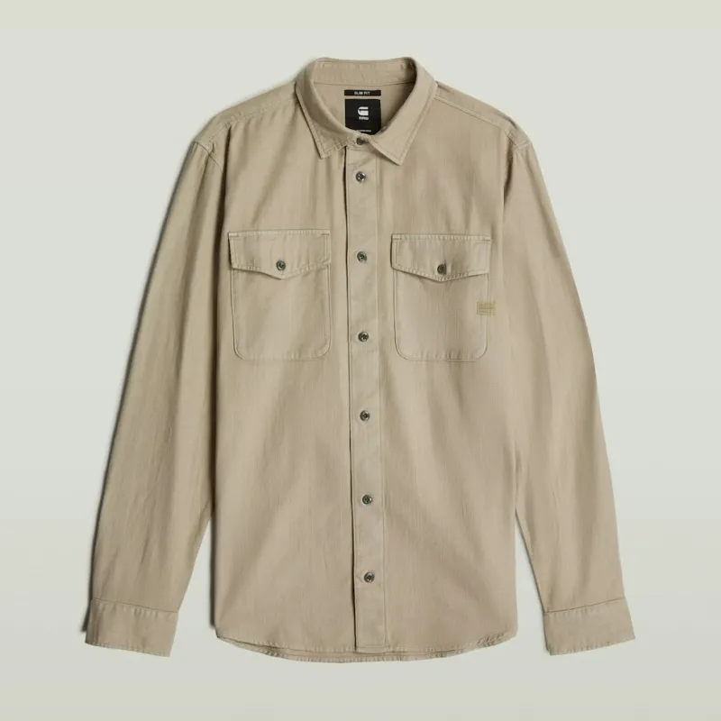 G-star Raw Hemden*Marine Slim Shirt ls vintage khaki gd