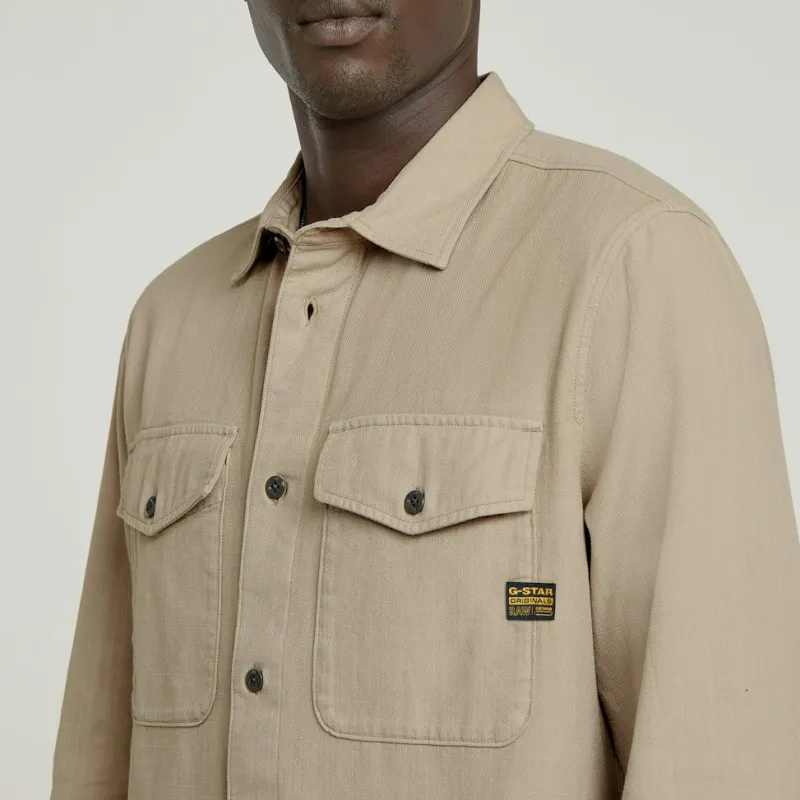 G-star Raw Hemden*Marine Slim Shirt ls vintage khaki gd