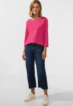 Street One Shirts*Materialmix Basic Shirt Coral Blossom