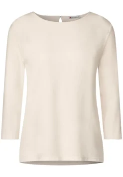 Street One Shirts*Materialmix Basic Shirt lucid white