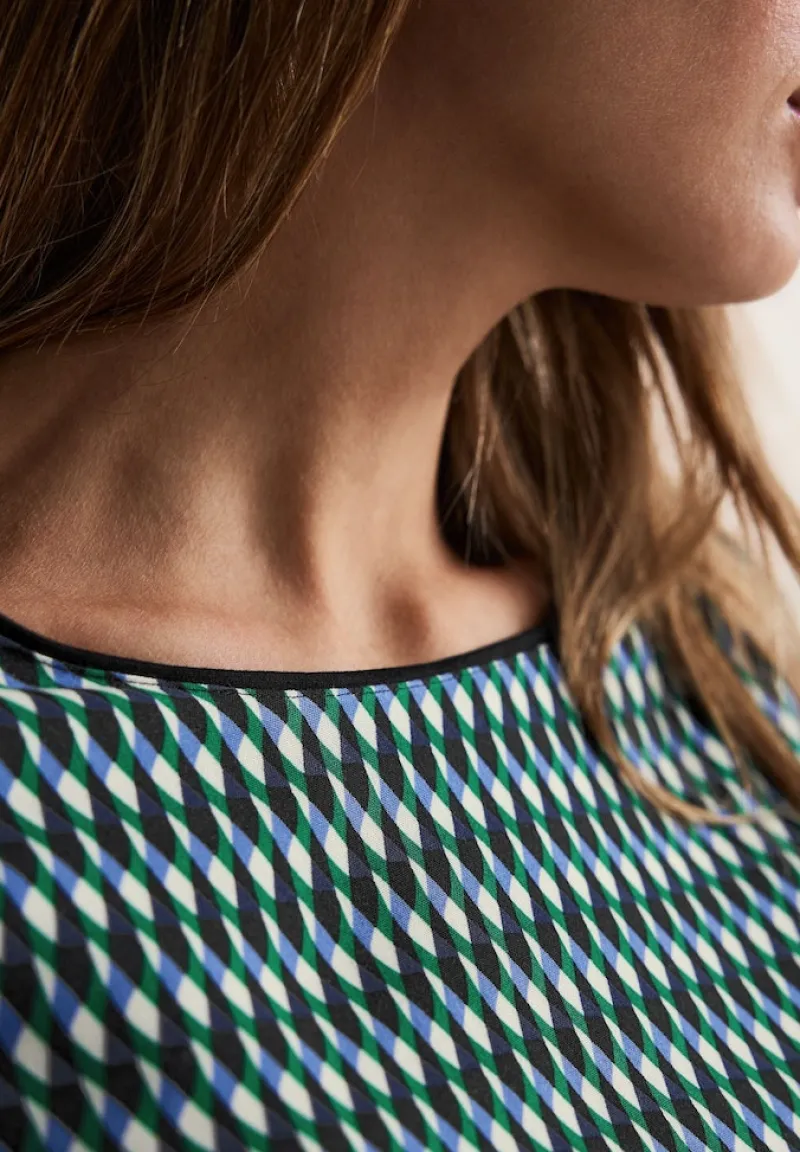 Street One Shirts*Materialmix Shirt Black