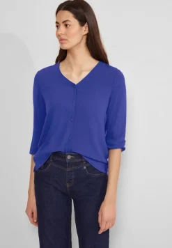 Street One Shirts*Materialmix Shirt intense royal blue