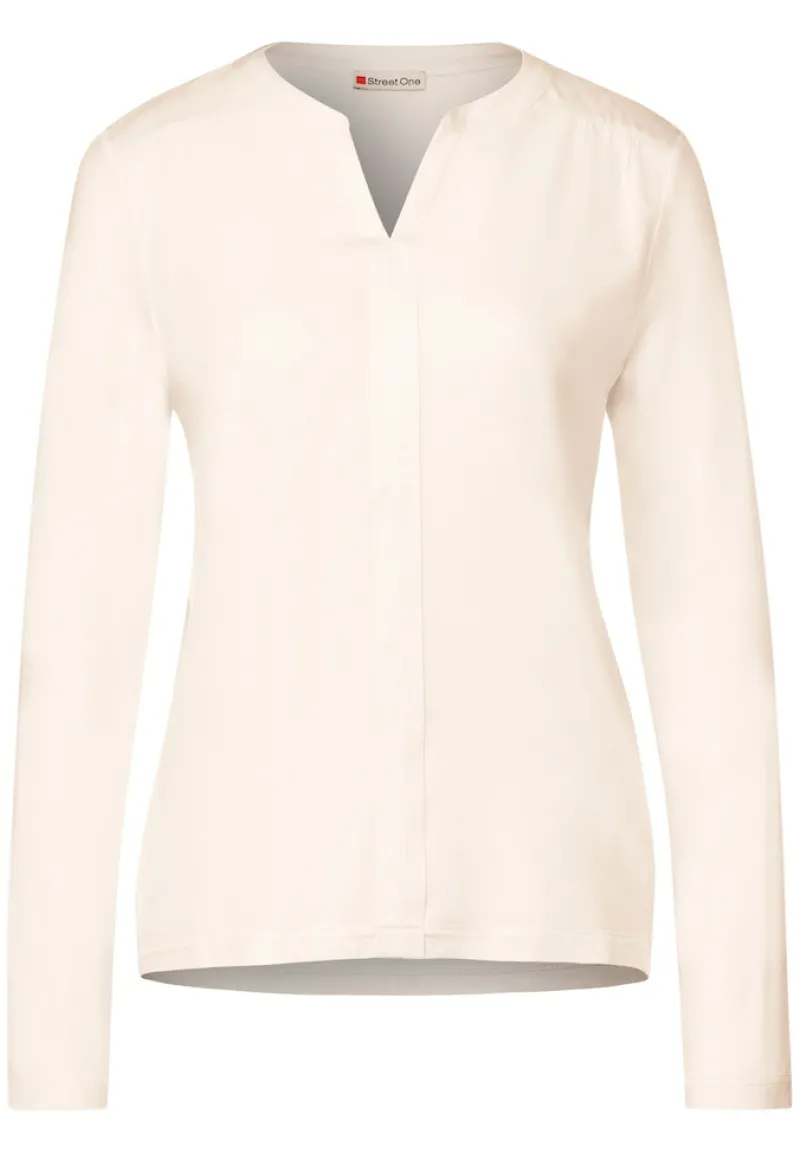 Street One Shirts*Materialmix Shirt lucid white