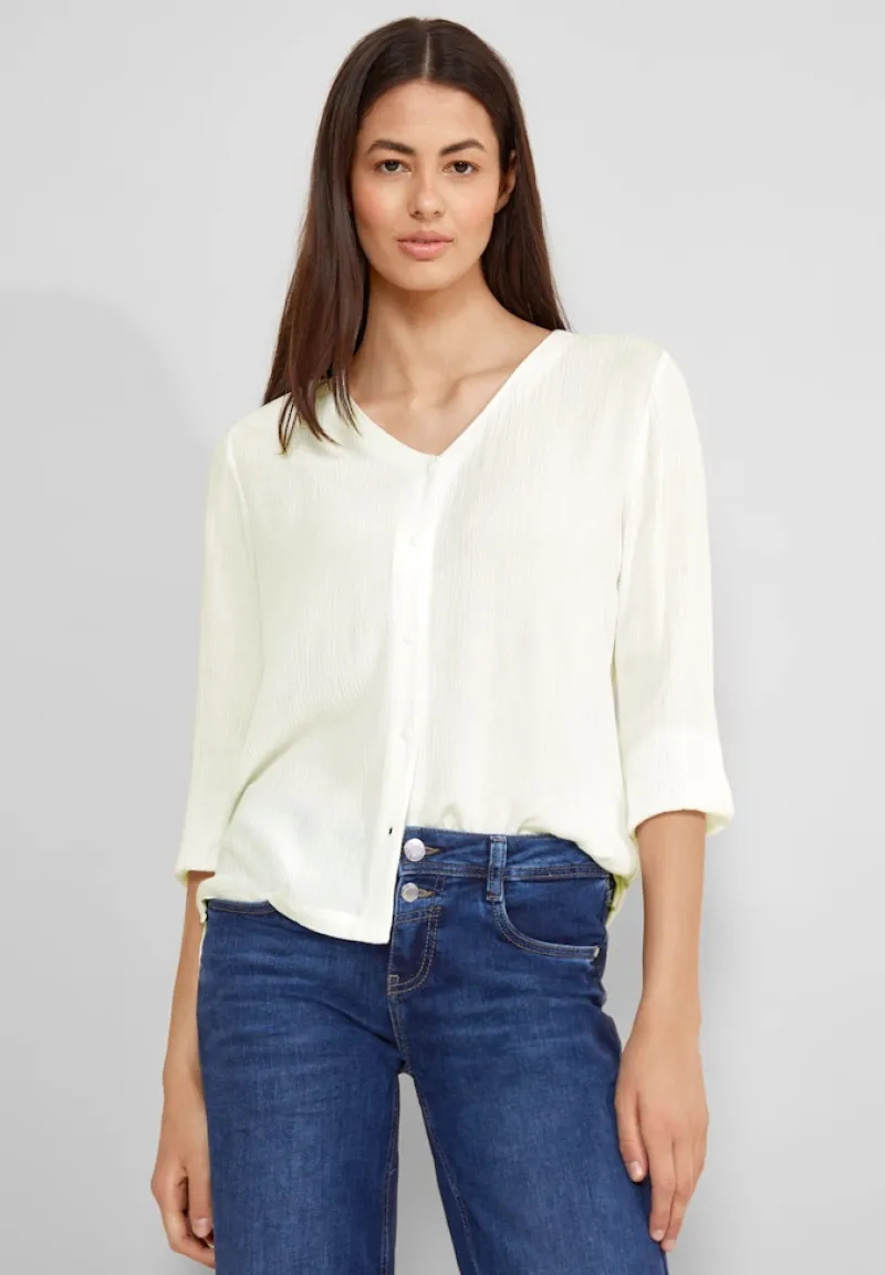 Street One Shirts*Materialmix Shirt off white