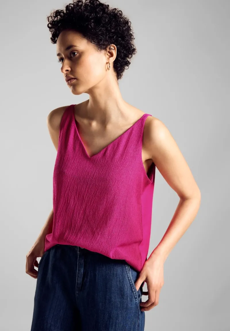 Street One Shirts*Materialmix Top magnolia pink