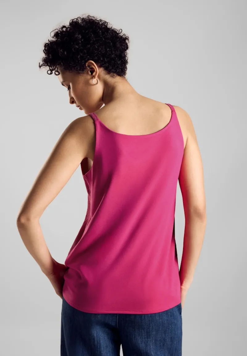 Street One Shirts*Materialmix Top magnolia pink