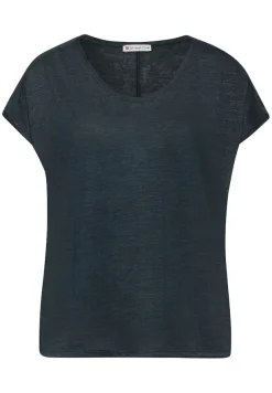 Street One Shirts*Materialmix T-Shirt cool vintage green