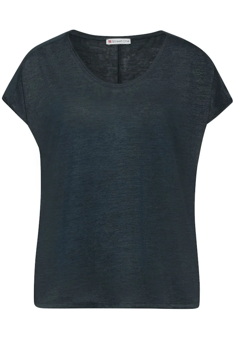 Street One Shirts*Materialmix T-Shirt cool vintage green