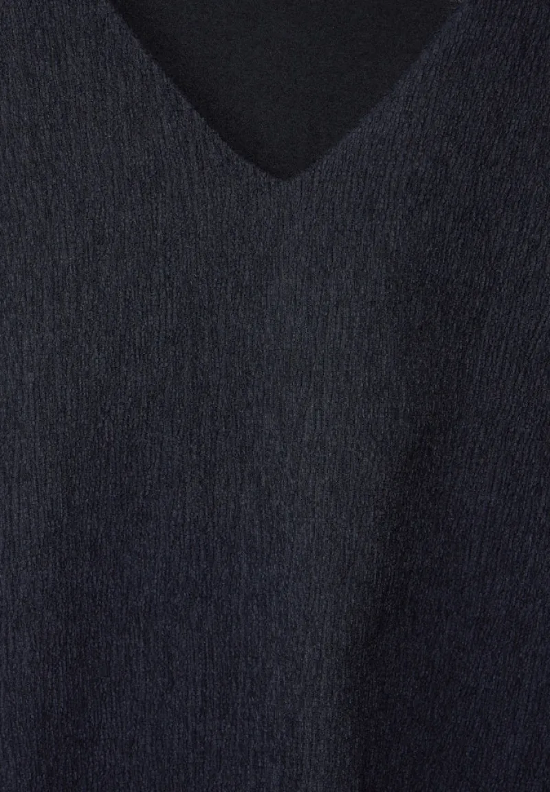 Street One Shirts*Materialmix T-Shirt deep blue