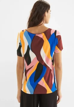 Street One Shirts*Materialmix T-Shirt foxy red