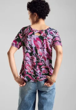 Street One Shirts*Materialmix T-Shirt magnolia pink