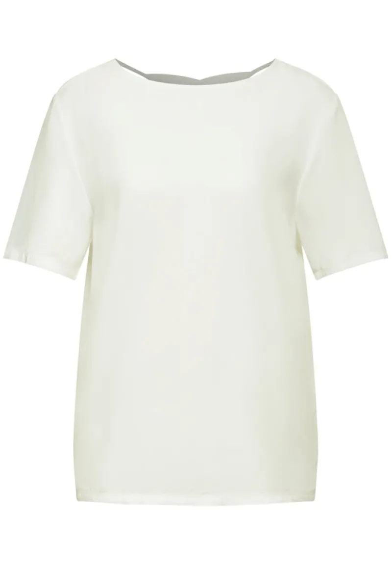 Street One Shirts*Materialmix T-Shirt off white