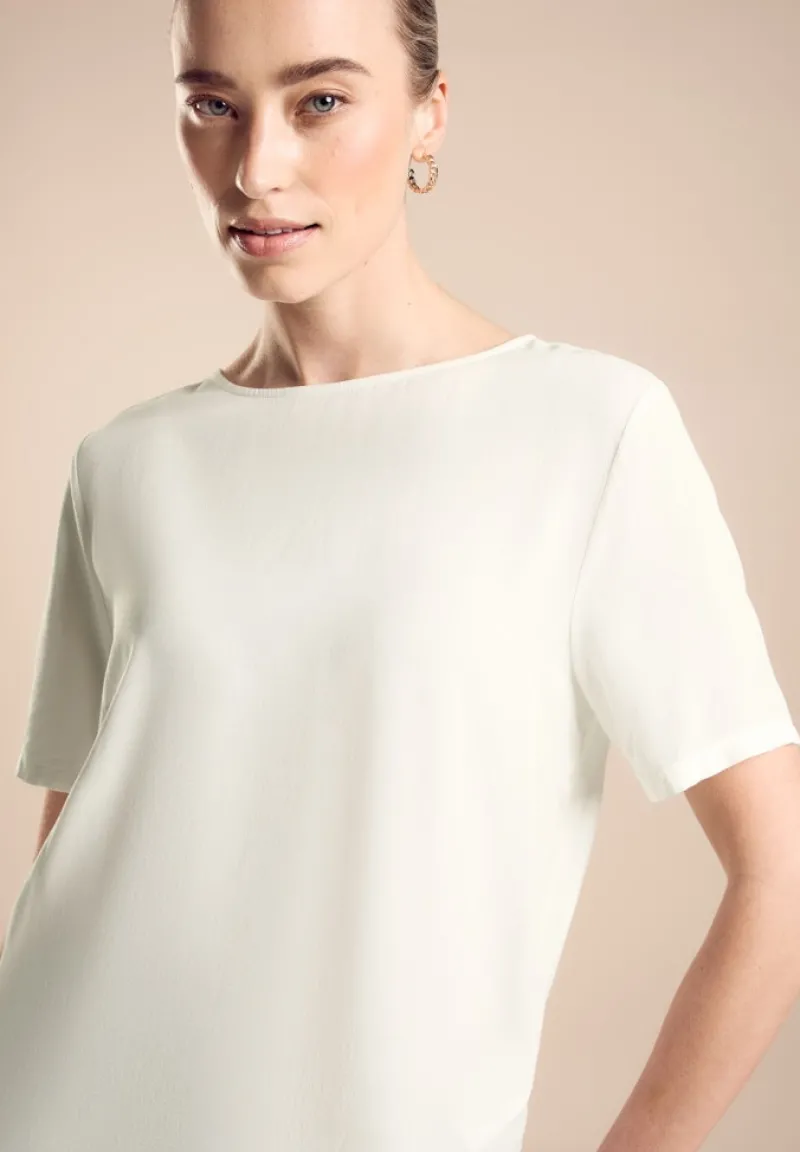 Street One Shirts*Materialmix T-Shirt off white