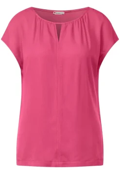 Street One Shirts*Materialmixshirt mit Cut-Out berry rose