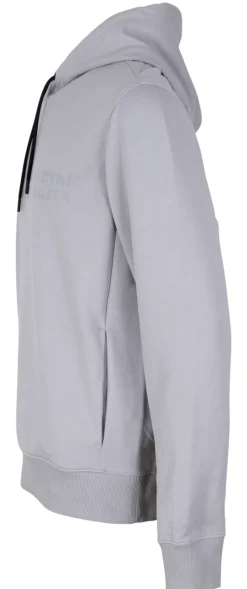 Calvin Klein Pullover & Sweatshirts*MATT SHINE SPLIT LOGO HOODIE grey fog