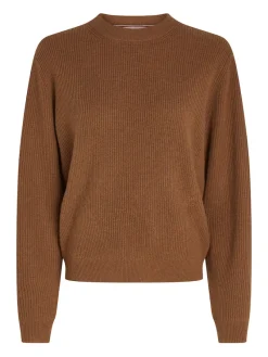 Tommy Hilfiger Pullover & Sweatshirts*MD WOOL CASH C-NK SWEATER natural cognac