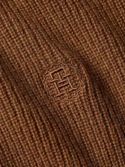 Tommy Hilfiger Pullover & Sweatshirts*MD WOOL CASH C-NK SWEATER natural cognac