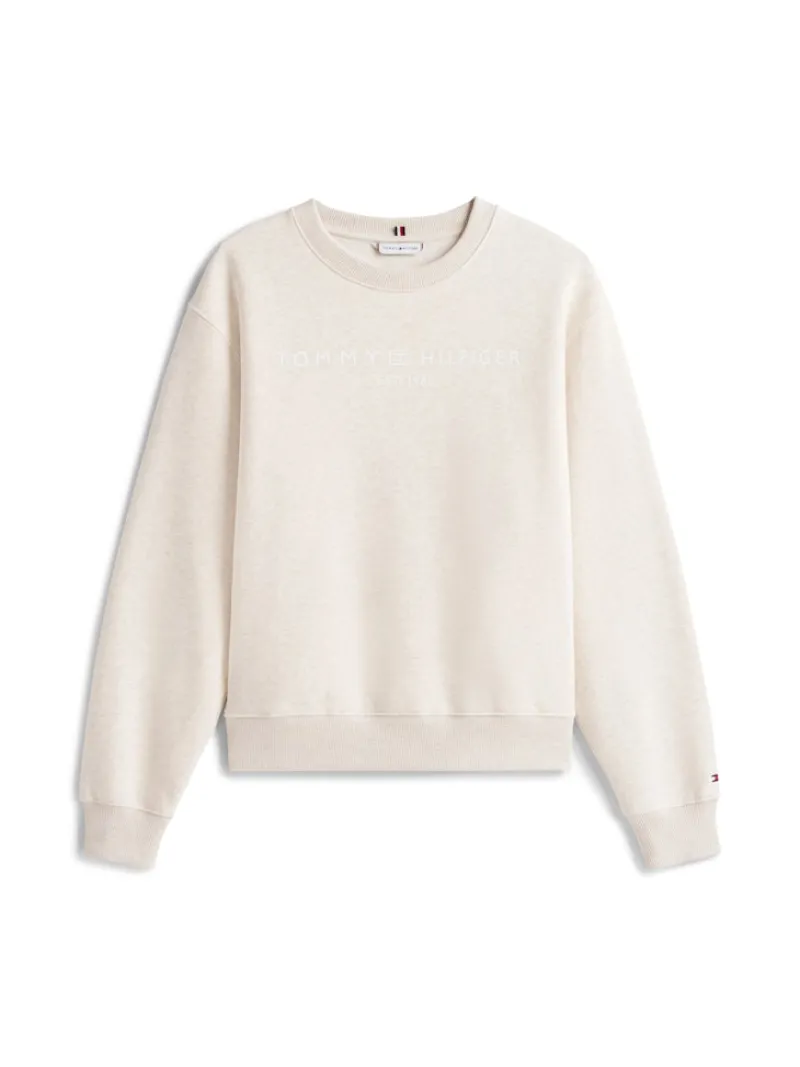 Tommy Hilfiger Pullover & Sweatshirts*MDRN REG CORP LOGO C-NK SWTSHRT heather oatmilk