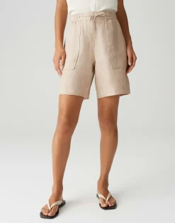 Opus Shorts*Melane shorts linen natural glaze