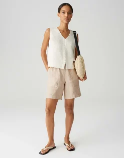 Opus Shorts*Melane shorts linen natural glaze