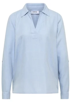Cecil Blusen*Melange Bluse light sky blue melange