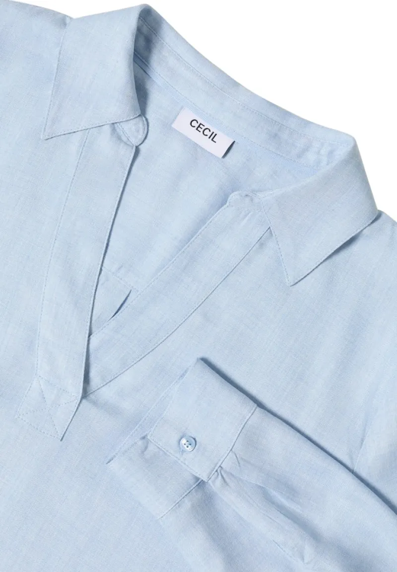 Cecil Blusen*Melange Bluse light sky blue melange