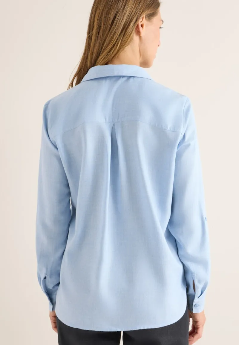 Cecil Blusen*Melange Bluse light sky blue melange
