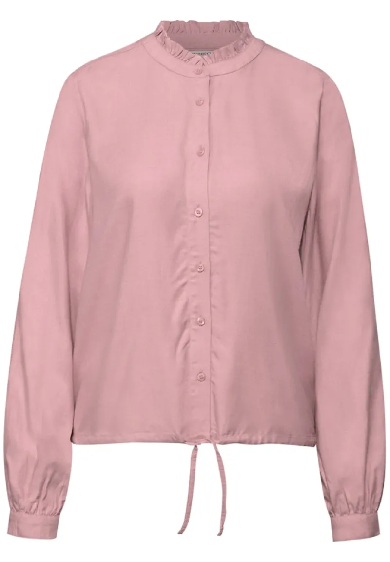 Street One Blusen*Melange Bluse mit Rüschen powder pink mel.