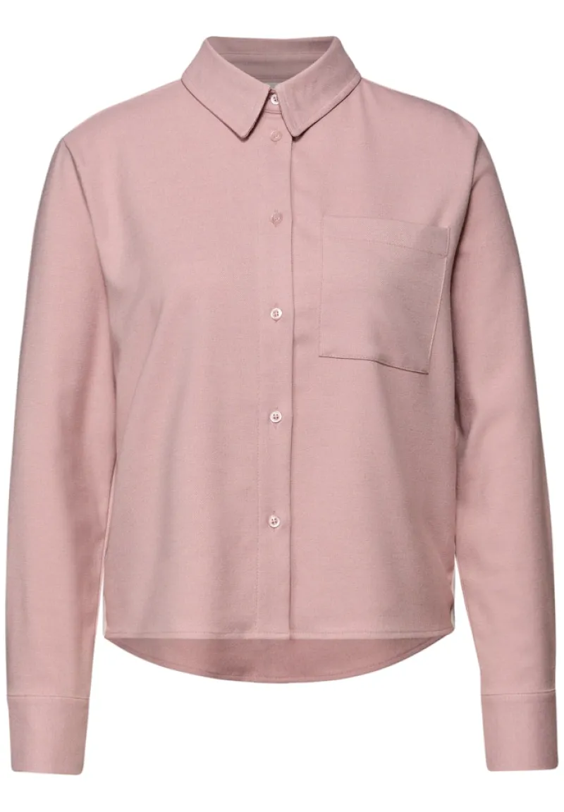 Street One Blusen*Melange Bluse mit Tape powder pink mel.