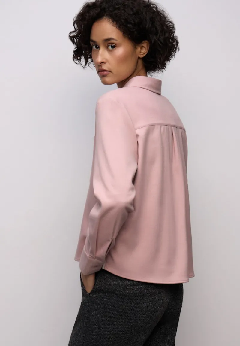 Street One Blusen*Melange Bluse mit Tape powder pink mel.