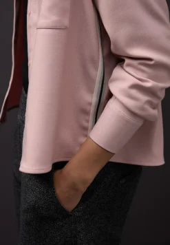 Street One Blusen*Melange Bluse mit Tape powder pink mel.