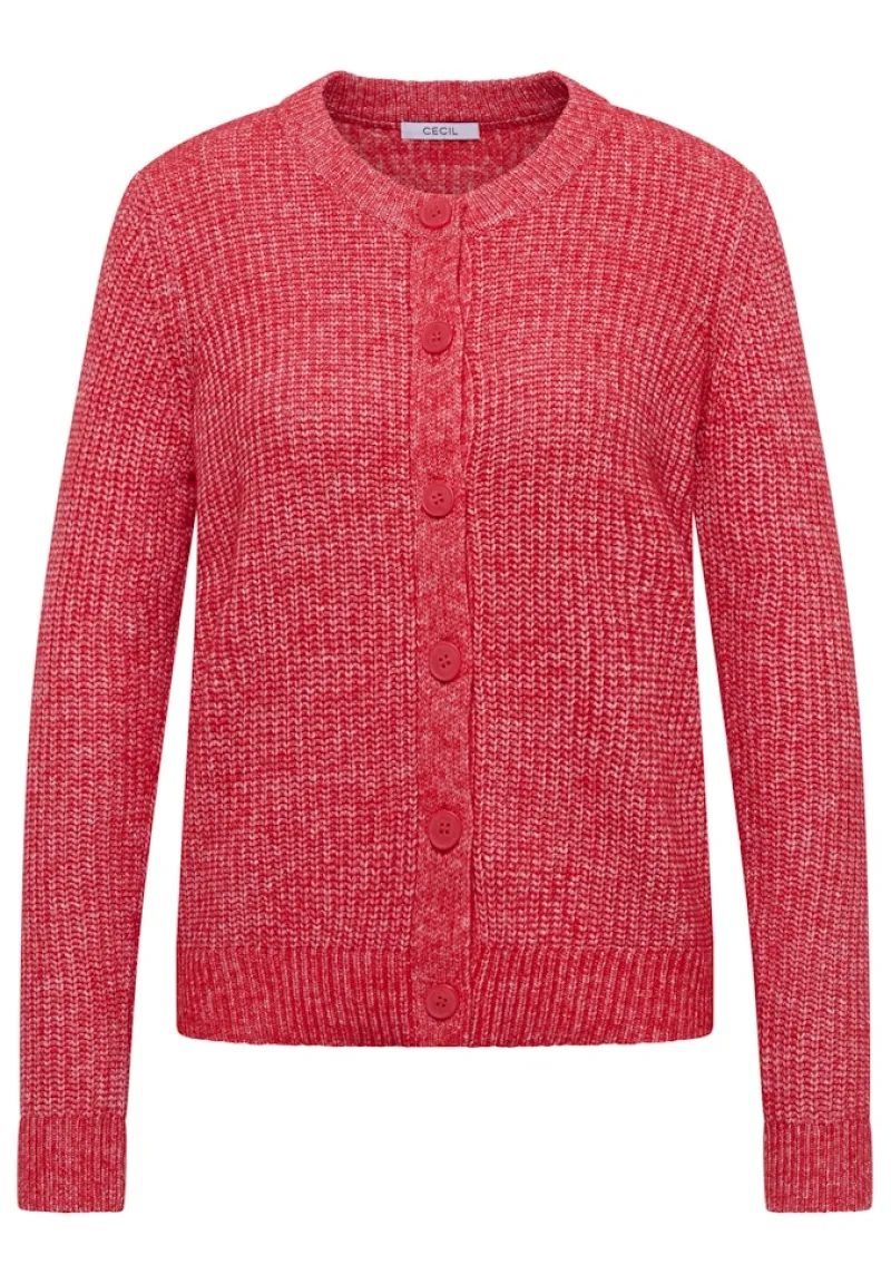 Cecil Pullover & Sweatshirts*Melange Cardigan fiery red melange