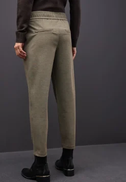 Street One Hosen*Melange Hose mit Detail darkest brown mel.