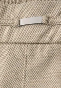 Street One Hosen*Melange Hose mit Detail sanded beige mel.